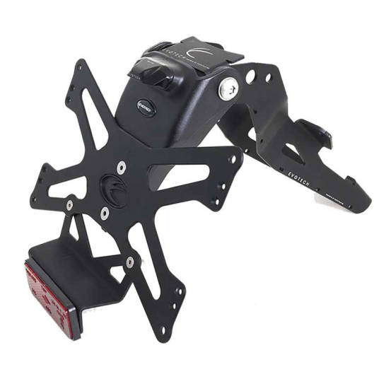 Support de plaque réglable EVOTECH - TRIUMPH 1200 SPEED TRIPLE RS 2021-23