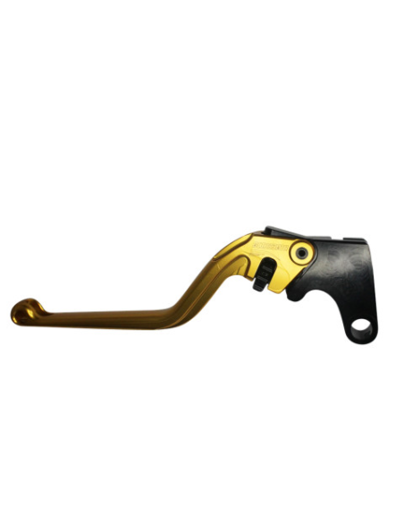 Levier d'embrayage fixe en aluminium usiné CNC anodisé or ACCOSSATO - YAMAHA