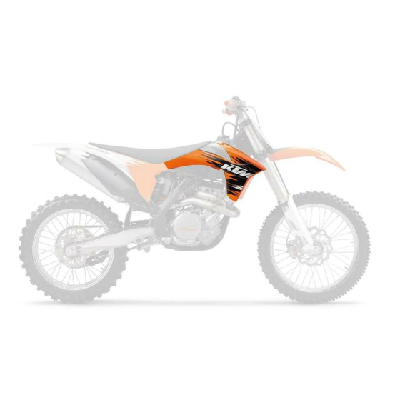 Ouies de radiateur - Orange - UFO KTM SX SX-F 2011-2012 EXC EXCF 2012-2013