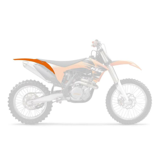 Coque arrière - Orange - UFO KTM SX SX-F 2011-2015 SX 250 2011-2016