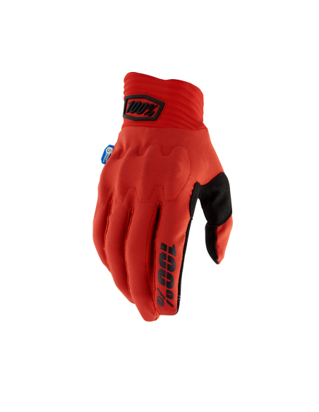 Gants cross 100% Cognito Smart Shock - Rouge