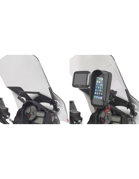 Barre Support GPS-Smartphone Givi FB3114 Suzuki LD 1000 V-Strom 2014-2019