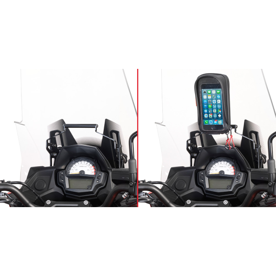Barre Support GPS-Smartphone Givi FB4114 Kawasaki Versys 650 2015-2021
