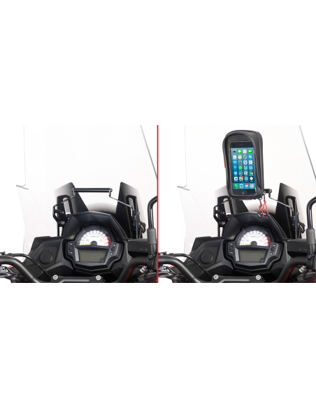 Barre Support GPS-Smartphone Givi FB4114 Kawasaki Versys 650 2015-2021