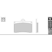 Plaquettes de frein GALFER - G1054 ORGANIQUE SEMI METAL FD068