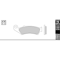 Plaquettes de frein GALFER - G1054TT ORGANIQUE SEMI METAL TT FD092