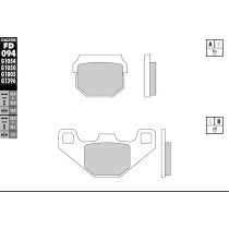 Plaquettes de frein GALFER - G1054TT ORGANIQUE SEMI METAL TT FD094