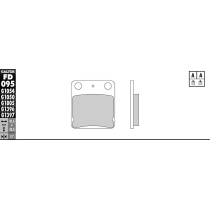 Plaquettes de frein GALFER - G1397 SINTER QUAD FD095