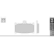 Plaquettes de frein GALFER - SINTER RACING G1375