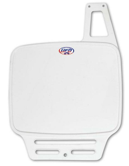 Plaque avant - Blanc - UFO Universelle 1979-1989 rectangulaire