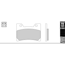 Plaquettes de frein GALFER - G1054 ORGANIQUE SEMI METAL FD121