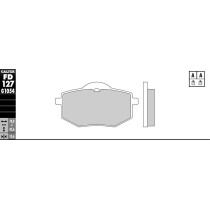 Plaquettes de frein GALFER - G1054 ORGANIQUE SEMI METAL FD127