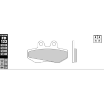 Plaquettes de frein GALFER - G1054TT ORGANIQUE SEMI METAL TT FD133
