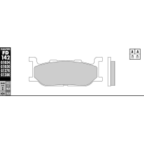 Plaquettes de frein GALFER - G1050 SCOOTER SEMI METAL FD142