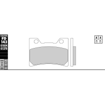 Plaquettes de frein GALFER - G1054 ORGANIQUE SEMI METAL FD143