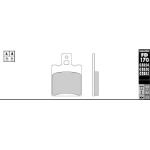 Plaquettes de frein GALFER - G1054 ORGANIQUE SEMI METAL FD170