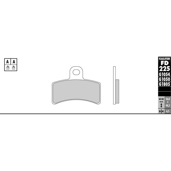 Plaquettes de frein GALFER - G1805 TRIAL FD225