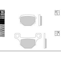Plaquettes de frein GALFER - G1054 ORGANIQUE SEMI METAL FD252