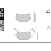 Plaquettes de frein GALFER - G1397 SINTER QUAD FD261