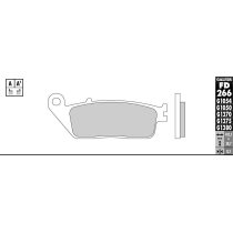 Plaquettes de frein GALFER - G1370 SINTER ROUTE FD266