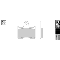 Plaquettes de frein GALFER - G1371 SINTER ROUTE FD267