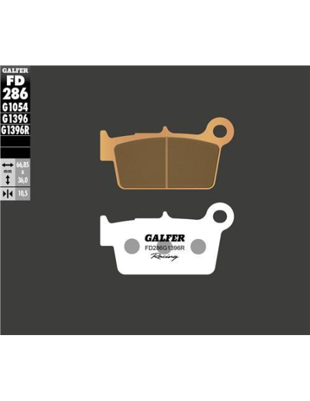 Plaquettes de frein GALFER - G1396R SINTER CROSS