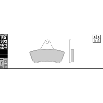 Plaquettes de frein GALFER - G1397 SINTER QUAD FD302