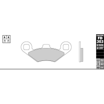 Plaquettes de frein GALFER - G1397 SINTER QUAD FD303