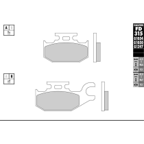 Plaquettes de frein GALFER - G1397 SINTER QUAD FD315