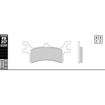 Plaquettes de frein GALFER - G1397 SINTER QUAD FD317