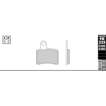 Plaquettes de frein GALFER - G1805 TRIAL FD335