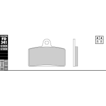 Plaquettes de frein GALFER - G1054 ORGANIQUE SEMI METAL FD341