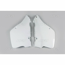 Plaques latérales - Blanc - UFO Suzuki 125 RM 1989-1992