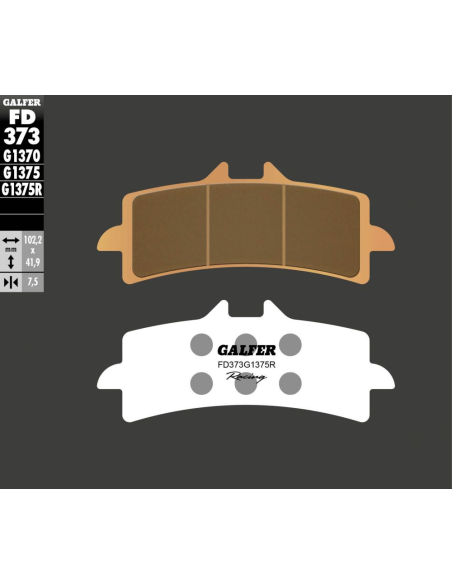 Plaquettes de frein GALFER - G1375R SINTER RACING
