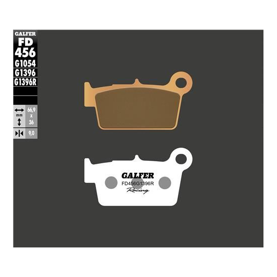 Plaquettes de frein GALFER - G1396R SINTER CROSS