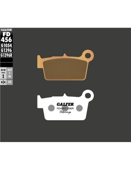 Plaquettes de frein GALFER - G1396R SINTER CROSS