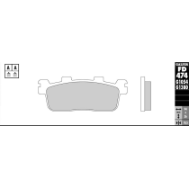 Plaquettes de frein GALFER - G1380 SINTER MAXI SCOOT FD474