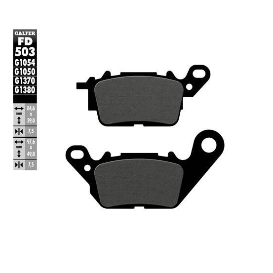 Plaquettes de frein GALFER - G1054 ORGANIQUE SEMI METAL FD503