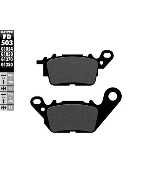 Plaquettes de frein GALFER - G1054 ORGANIQUE SEMI METAL FD503