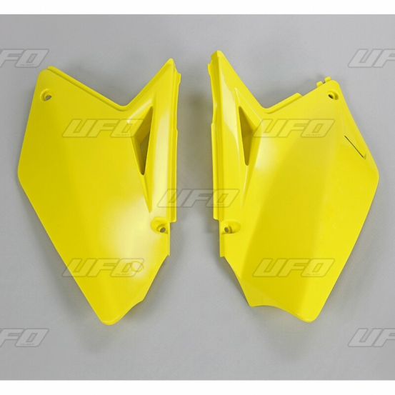 Plaques latérales - Jaune - UFO Suzuki 250 RMZ 2007-2009