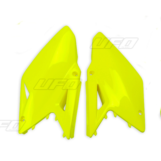Plaques Latérales - Jaune Fluo - UFO Suzuki 450 RMZ 2008-2017