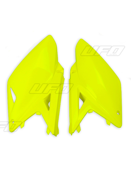 Plaques Latérales - Jaune Fluo - UFO Suzuki 250 RMZ 2010-2017