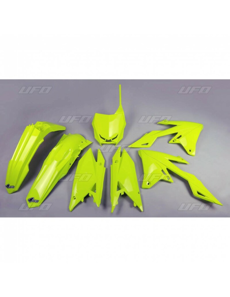 Kit plastiques - Jaune Fluo - UFO Suzuki 250 RMZ 2019 450 RMZ 2018-2019