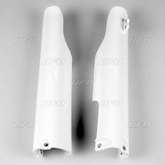 Protections de fourche - Blanc - UFO Yamaha 125 250 YZ 2005-2007 / 250 450 YZF 2005-2007 / 250 WRF 2005-2014 / 450 WRF 2005-2…