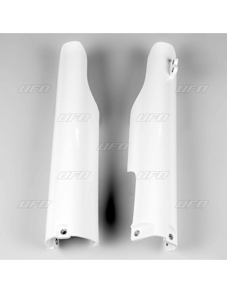 Protections de fourche - Blanc - UFO Yamaha 125 250 YZ 2005-2007 / 250 450 YZF 2005-2007 / 250 WRF 2005-2014 / 450 WRF 2005-2…