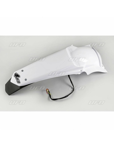 Garde boue arrière Enduro - Blanc - UFO Yamaha 250 WRF 2007-2014 / 450 WRF 2007-2011 (avec leds)