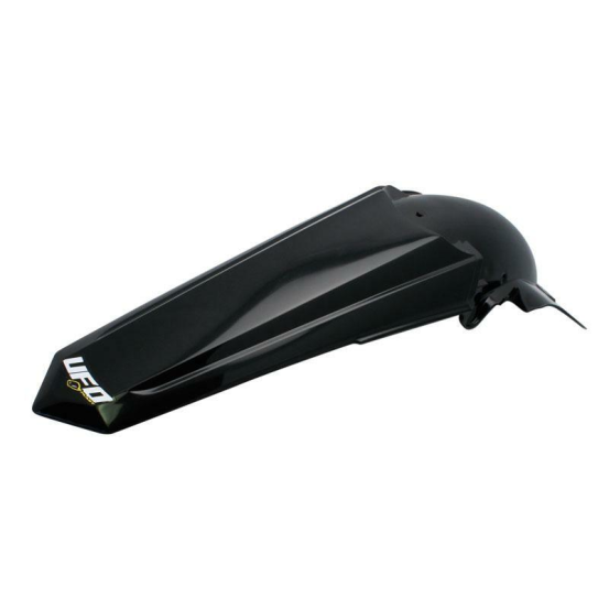 Garde boue arrière - Noir - UFO Yamaha 250 YZF 2010-2013