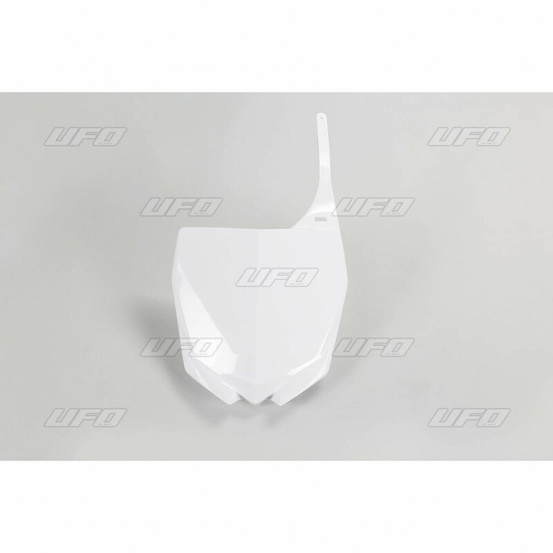 Plaque avant - Blanc - UFO Yamaha 125 250 YZ 2015-2018 / 250 YZF 2010-2018 / 450 YZF 2010-2017