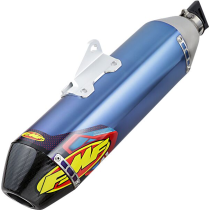 Ligne d'échappement FMF Factory 4.1 RCT acier anodisé/carbone Megabomb acier Yamaha 450 YFZ 2009-2019. YFZX 2009-11