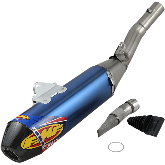 Silencieux FMF Factory 4.1 RCT Titane Anodisé Bleu/Carbone Yamaha 450 YZF 2018-2026 / 450 WRF 2019-2026